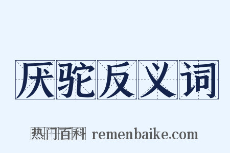厌驼反义词是什么意思的图片